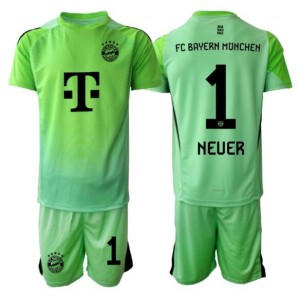 Bayern Munich Manuel Neuer #1 Maalivahti Jalkapallovaatteet Lasten Kotipeliasu 2025-26 Lyhythihainen (+ Lyhyet housut)
